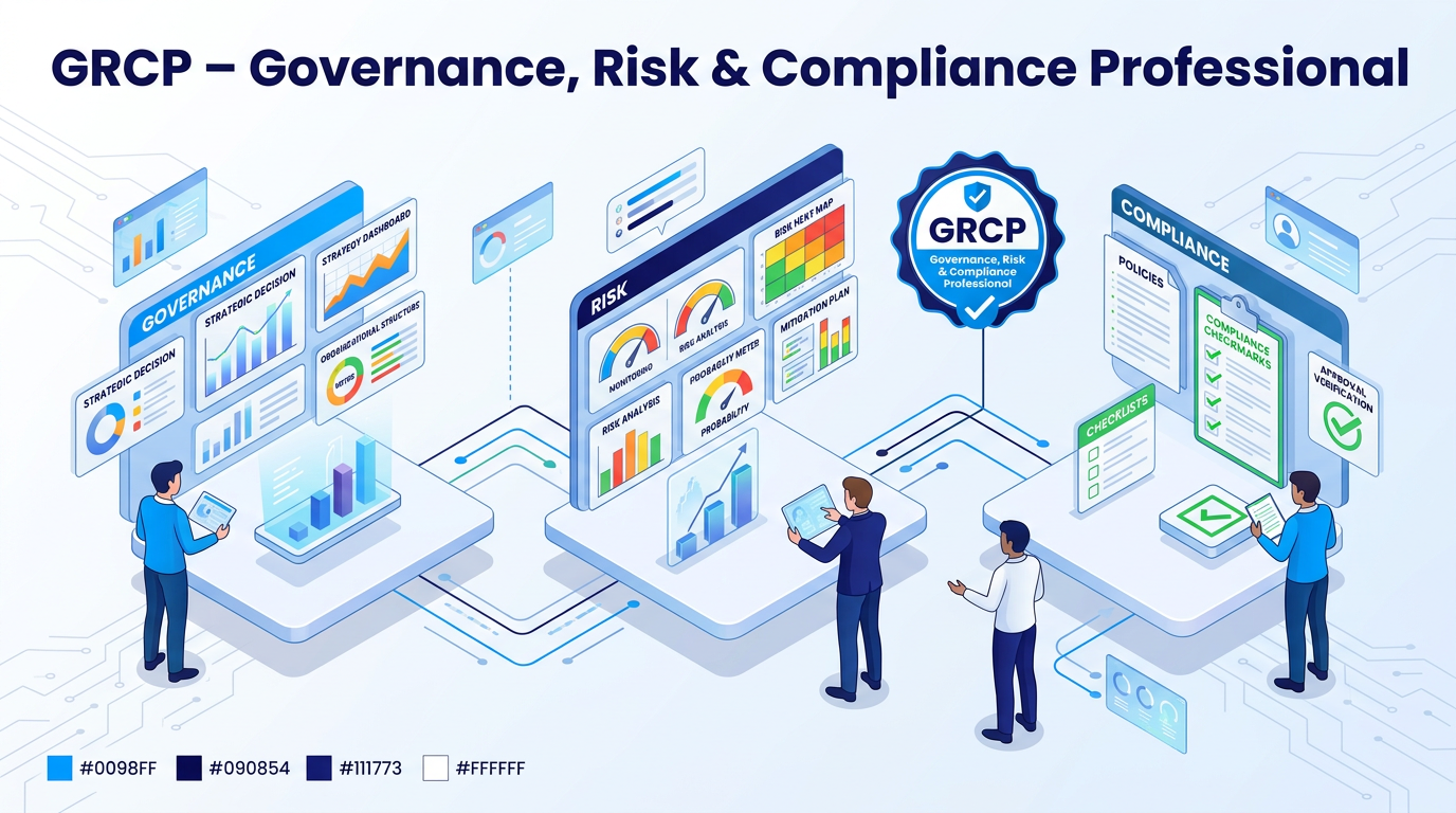 محترف الحوكمة وإدارة المخاطر والامتثال (GRCP – Governance, Risk & Compliance Professional)